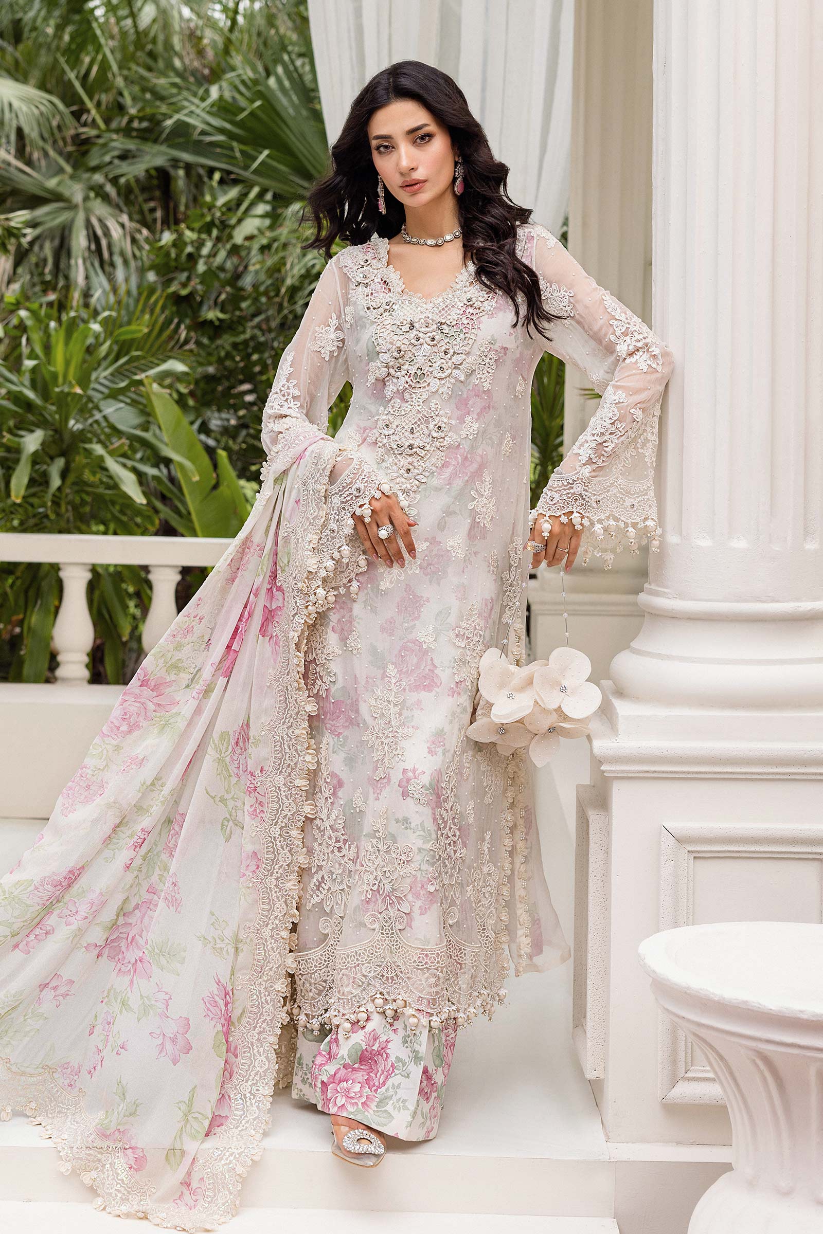 Maria B Skin Formal Collection Chiffon Dress SC 1190
