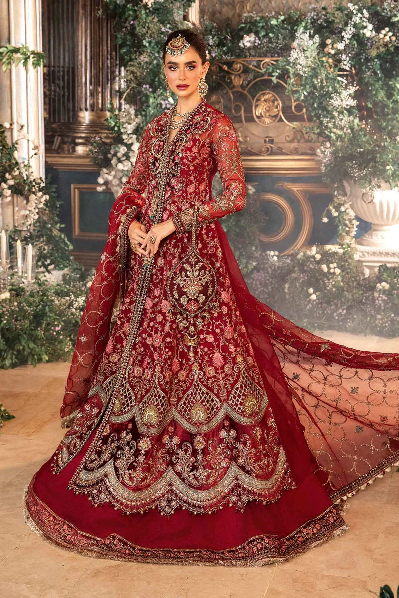 Unstitched Mbroidered Wedding Formals 2024 by Maria B | BD-2808