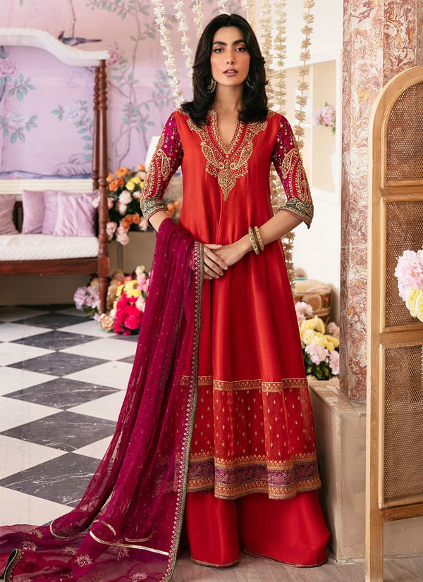 Farah Talib Aziz | Mayna Festive Luxe | SHERINA - Hoorain Designer Wear - Pakistani Ladies Branded Stitched Clothes in United Kingdom, United states, CA and Australia