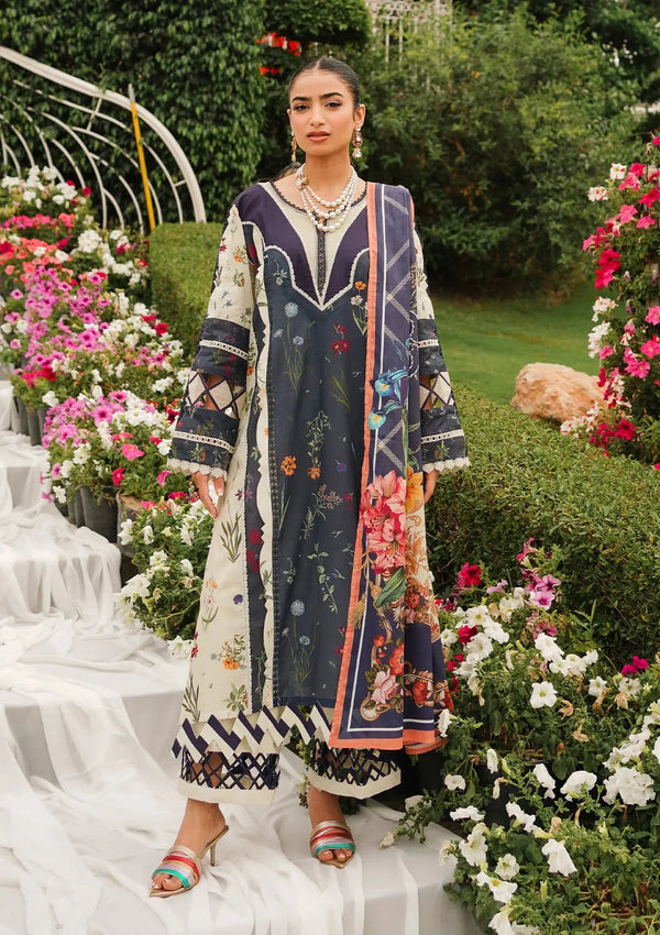 Elaf Premium | Printed Collection 24 | EEP-08B - Breeze Together - Hoorain Designer Wear - Pakistani Ladies Branded Stitched Clothes in United Kingdom, United states, CA and Australia