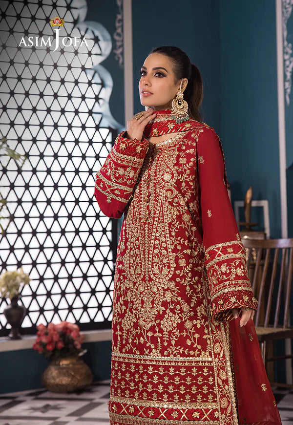 Asim Jofa | Fasana e Ishq Eid Luxury Lawn | AJFI-10 - Hoorain Designer Wear - Pakistani Ladies Branded Stitched Clothes in United Kingdom, United states, CA and Australia
