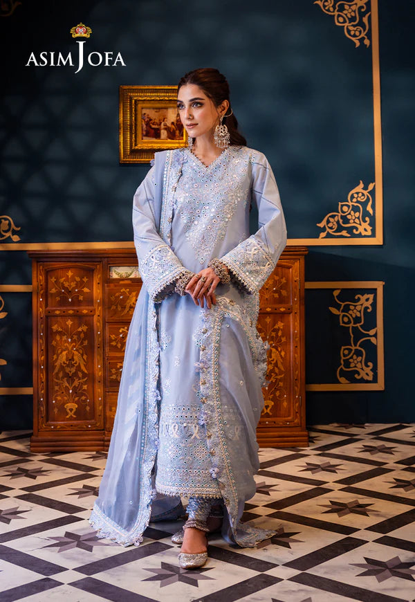 Asim Jofa | Fasana e Ishq Eid Luxury Lawn |AJFI-12 - Hoorain Designer Wear - Pakistani Ladies Branded Stitched Clothes in United Kingdom, United states, CA and Australia