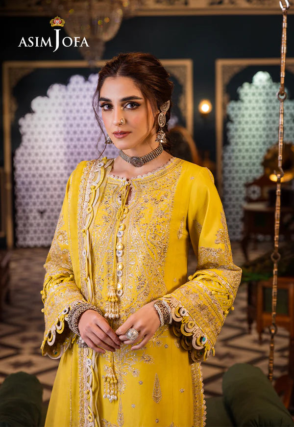 Asim Jofa | Fasana e Ishq Eid Luxury Lawn | AJFI-29 - Hoorain Designer Wear - Pakistani Ladies Branded Stitched Clothes in United Kingdom, United states, CA and Australia