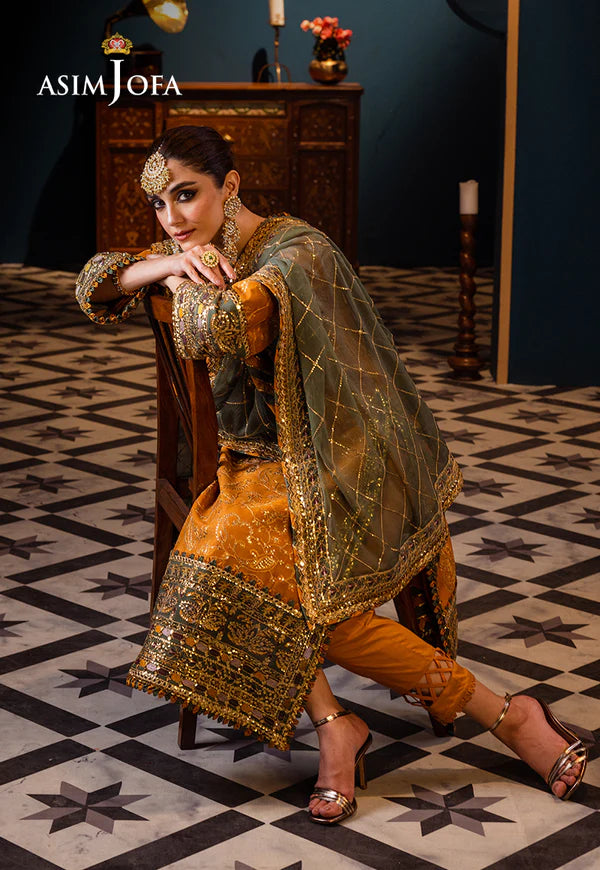 Asim Jofa | Fasana e Ishq Eid Luxury Lawn | AJFI-26 - Hoorain Designer Wear - Pakistani Ladies Branded Stitched Clothes in United Kingdom, United states, CA and Australia