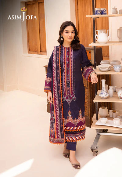 Asim Jofa | Prints Essentials | AJUB-09 - Hoorain Designer Wear - Pakistani Ladies Branded Stitched Clothes in United Kingdom, United states, CA and Australia