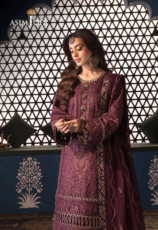 Asim Jofa | Fasana e Ishq Eid Luxury Lawn | AJFI-06 - Hoorain Designer Wear - Pakistani Ladies Branded Stitched Clothes in United Kingdom, United states, CA and Australia