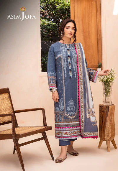 Asim Jofa | Prints Essentials | AJUB-14 - Hoorain Designer Wear - Pakistani Ladies Branded Stitched Clothes in United Kingdom, United states, CA and Australia