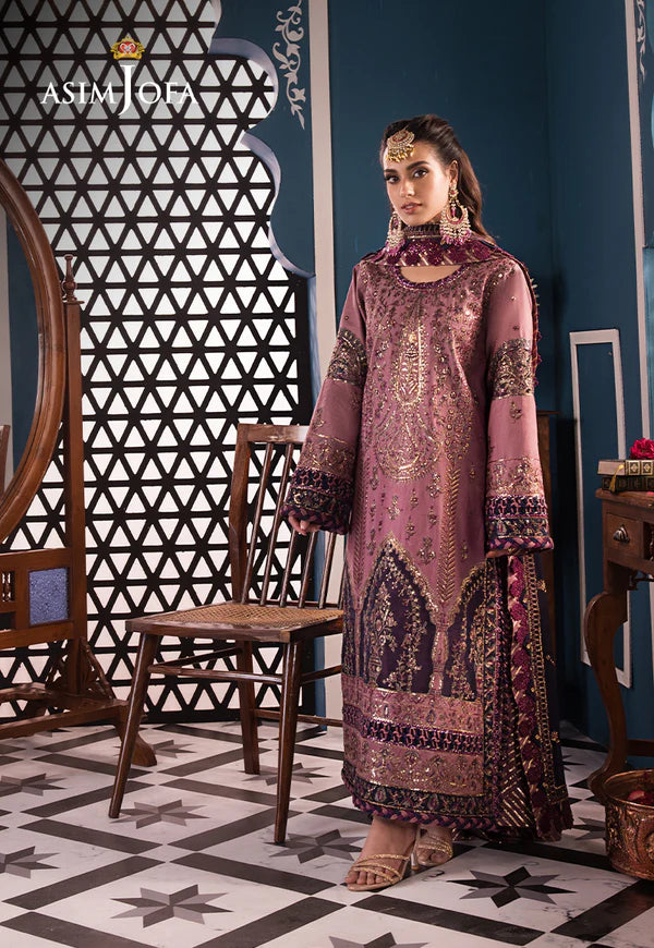 Asim Jofa | Fasana e Ishq Eid Luxury Lawn | AJFI-22 - Hoorain Designer Wear - Pakistani Ladies Branded Stitched Clothes in United Kingdom, United states, CA and Australia