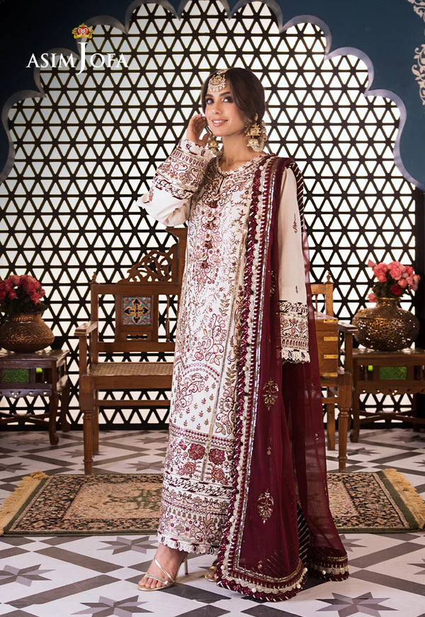 Asim Jofa | Fasana e Ishq Eid Luxury Lawn | AJFI-13 - Hoorain Designer Wear - Pakistani Ladies Branded Stitched Clothes in United Kingdom, United states, CA and Australia