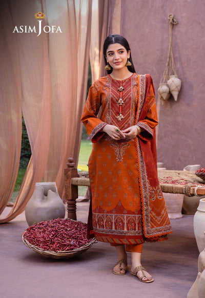 Asim Jofa | Prints Essentials | AJUB-07 - Hoorain Designer Wear - Pakistani Ladies Branded Stitched Clothes in United Kingdom, United states, CA and Australia