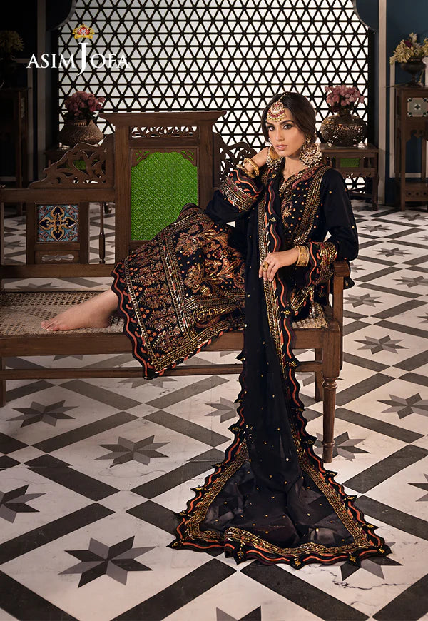 Asim Jofa | Fasana e Ishq Eid Luxury Lawn | AJFI-05 - Hoorain Designer Wear - Pakistani Ladies Branded Stitched Clothes in United Kingdom, United states, CA and Australia