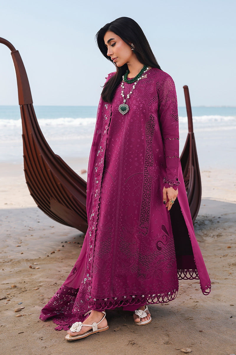 Qalamkar | Sahil Luxury Lawn 26 | SA-01 ZARA  Hoorain Designer Wear