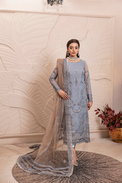 House of Nawab | Luxury Formals | ZAKIYA - Hoorain Designer Wear - Pakistani Ladies Branded Stitched Clothes in United Kingdom, United states, CA and Australia