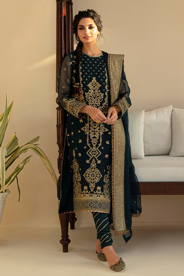 Baroque | Formals Collection | UF-393 - Hoorain Designer Wear - Pakistani Ladies Branded Stitched Clothes in United Kingdom, United states, CA and Australia