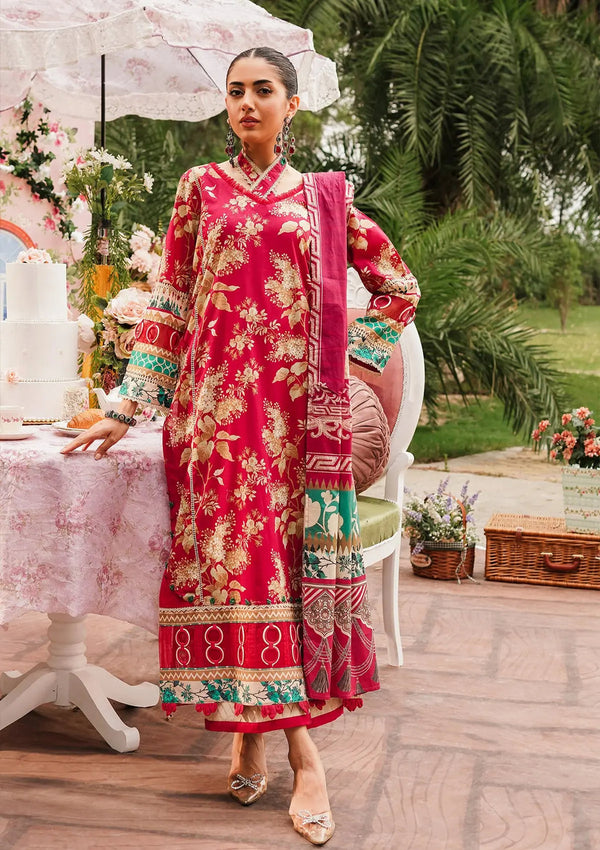 Elaf Premium | Printed Collection 24 | EEP-04A - Flores de Amor - Hoorain Designer Wear - Pakistani Ladies Branded Stitched Clothes in United Kingdom, United states, CA and Australia