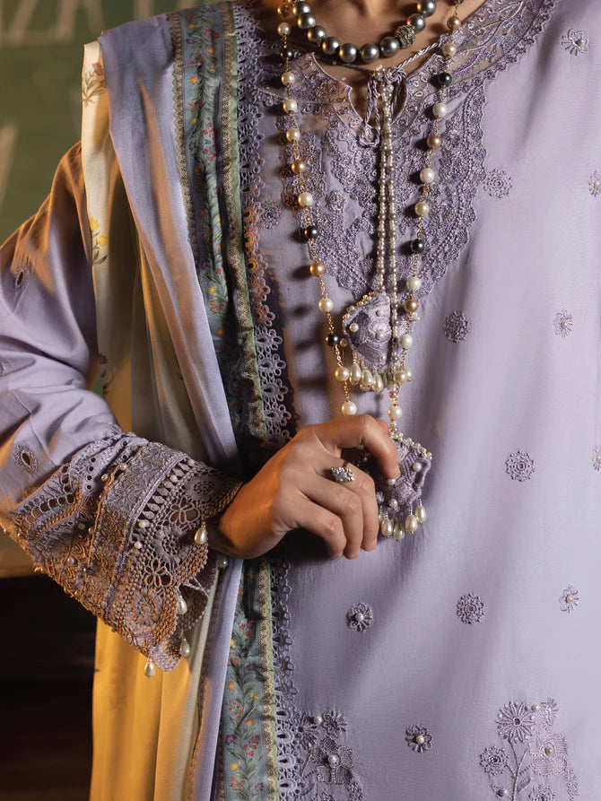 Faiza Faisal | Maya Luxury Lawn | Nazali - Hoorain Designer Wear - Pakistani Ladies Branded Stitched Clothes in United Kingdom, United states, CA and Australia