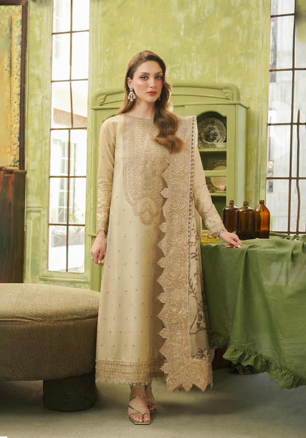 Zarqash | Tresor Luxury Lawn 24 | ZQT 0010 ALISA - Hoorain Designer Wear - Pakistani Ladies Branded Stitched Clothes in United Kingdom, United states, CA and Australia