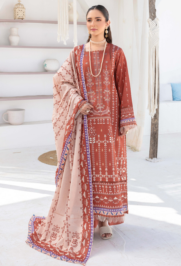 Humdum | Saira Bano Lawn 24 | D03 - Hoorain Designer Wear - Pakistani Ladies Branded Stitched Clothes in United Kingdom, United states, CA and Australia