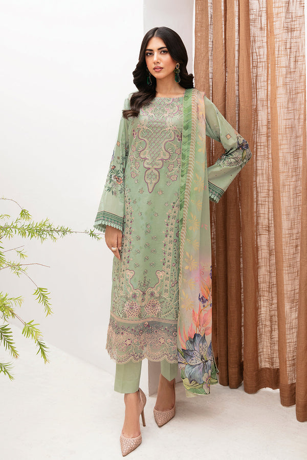 Ramsha | Mashaal Luxury Lawn | L-1101 - Hoorain Designer Wear - Pakistani Ladies Branded Stitched Clothes in United Kingdom, United states, CA and Australia