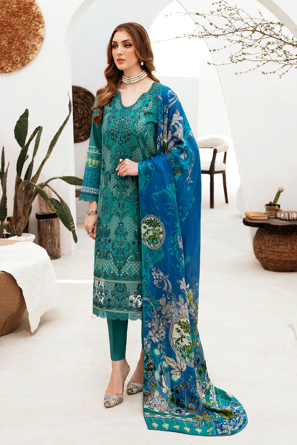 Ramsha | Ghazal Lawn 24 | G-206 - Hoorain Designer Wear - Pakistani Ladies Branded Stitched Clothes in United Kingdom, United states, CA and Australia