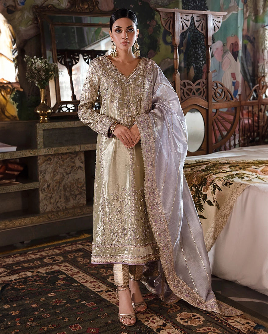 lama silk dress Lama edit LE04  Sehrish Nadeem