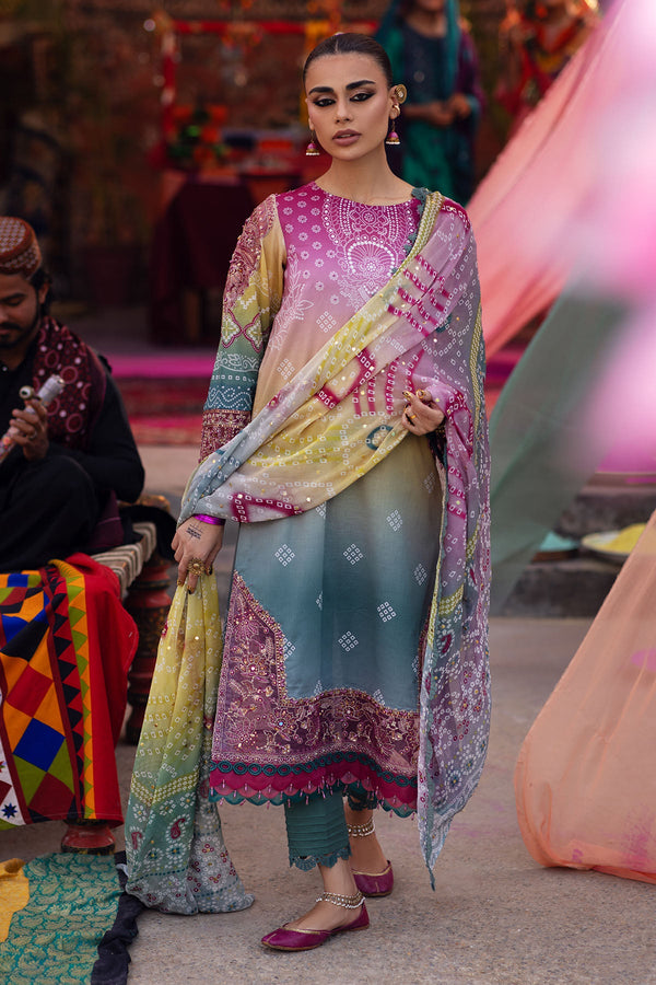 Nureh | Bazaar Lawn | NS-134 - Hoorain Designer Wear - Pakistani Ladies Branded Stitched Clothes in United Kingdom, United states, CA and Australia