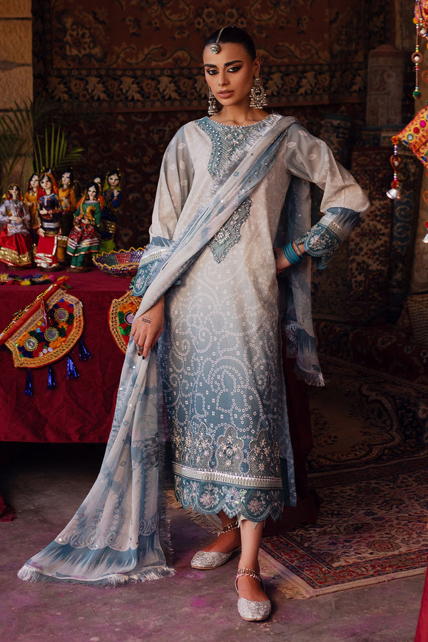 Nureh | Bazaar Lawn | NS-130 - Hoorain Designer Wear - Pakistani Ladies Branded Stitched Clothes in United Kingdom, United states, CA and Australia