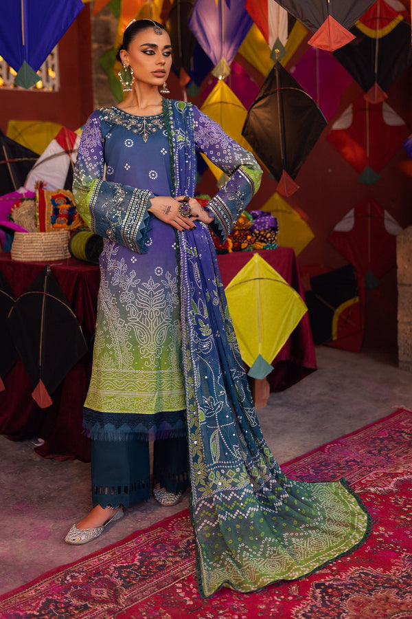 Nureh | Bazaar Lawn | NS-133 - Hoorain Designer Wear - Pakistani Ladies Branded Stitched Clothes in United Kingdom, United states, CA and Australia