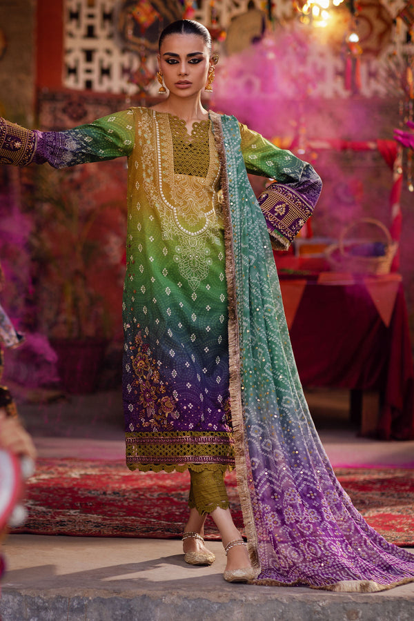 Nureh | Bazaar Lawn | NS-132 - Hoorain Designer Wear - Pakistani Ladies Branded Stitched Clothes in United Kingdom, United states, CA and Australia
