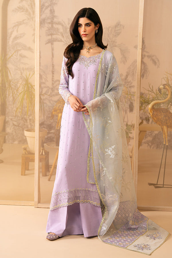 Cross Stitch | Luxe Atelier 24 | LILAC LUSTER - Hoorain Designer Wear - Pakistani Ladies Branded Stitched Clothes in United Kingdom, United states, CA and Australia