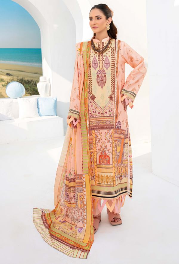 Humdum | Saira Bano Lawn 24 | D10 - Hoorain Designer Wear - Pakistani Ladies Branded Stitched Clothes in United Kingdom, United states, CA and Australia