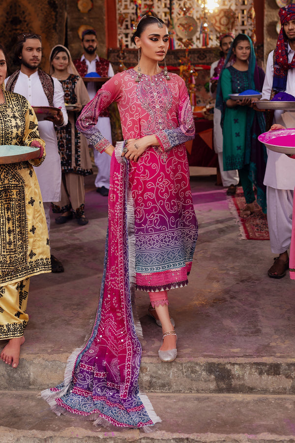 Nureh | Bazaar Lawn | NS-131 - Hoorain Designer Wear - Pakistani Ladies Branded Stitched Clothes in United Kingdom, United states, CA and Australia