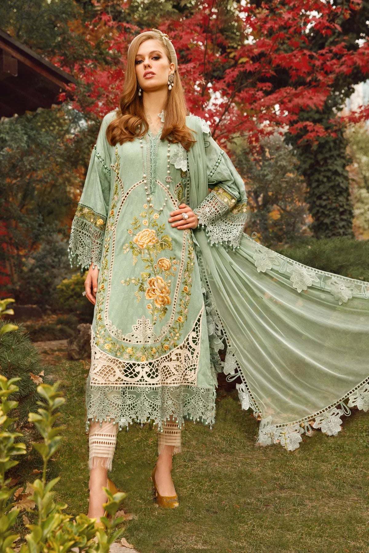 designer dresses lawn Maria B | Luxury Lawn