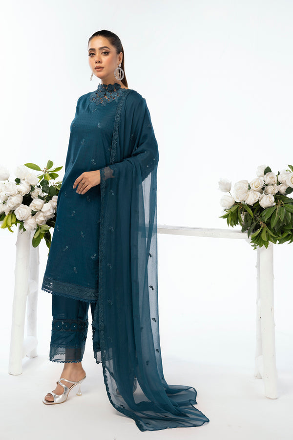 House of Nawab | Lawn Collection 24 | AMVI - Hoorain Designer Wear - Pakistani Ladies Branded Stitched Clothes in United Kingdom, United states, CA and Australia