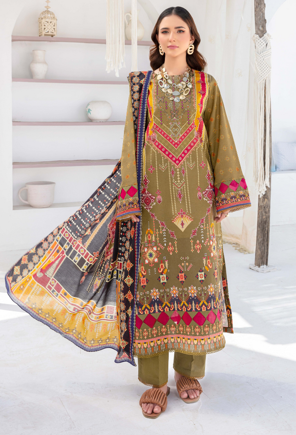 Humdum | Saira Bano Lawn 24 | D06 - Hoorain Designer Wear - Pakistani Ladies Branded Stitched Clothes in United Kingdom, United states, CA and Australia