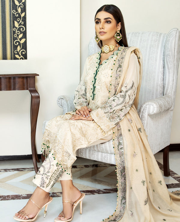 House of Nawab | Lawn Collection 24 | REFIQA - Hoorain Designer Wear - Pakistani Ladies Branded Stitched Clothes in United Kingdom, United states, CA and Australia