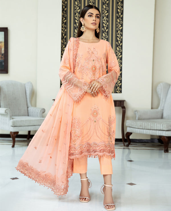 House of Nawab | Lawn Collection 24 | DANEEN - Hoorain Designer Wear - Pakistani Ladies Branded Stitched Clothes in United Kingdom, United states, CA and Australia
