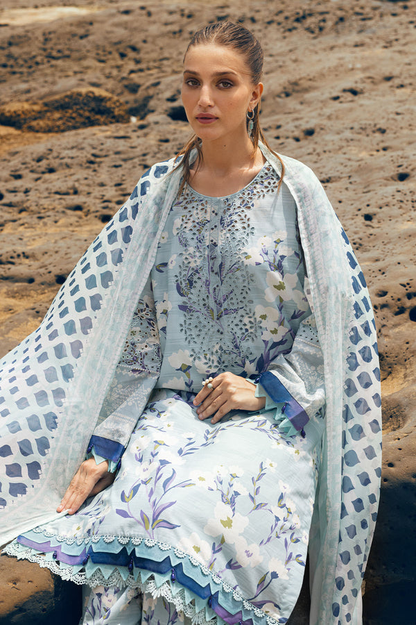 Nureh | Gardenia Lawn 24 | N-08 - Hoorain Designer Wear - Pakistani Ladies Branded Stitched Clothes in United Kingdom, United states, CA and Australia