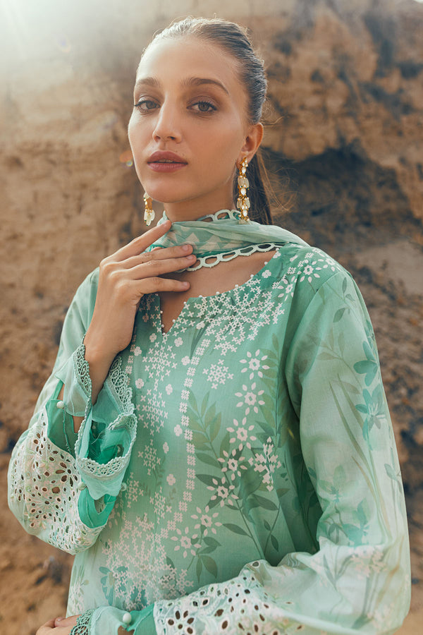 Nureh | Gardenia Lawn 24 | N-01 - Hoorain Designer Wear - Pakistani Ladies Branded Stitched Clothes in United Kingdom, United states, CA and Australia