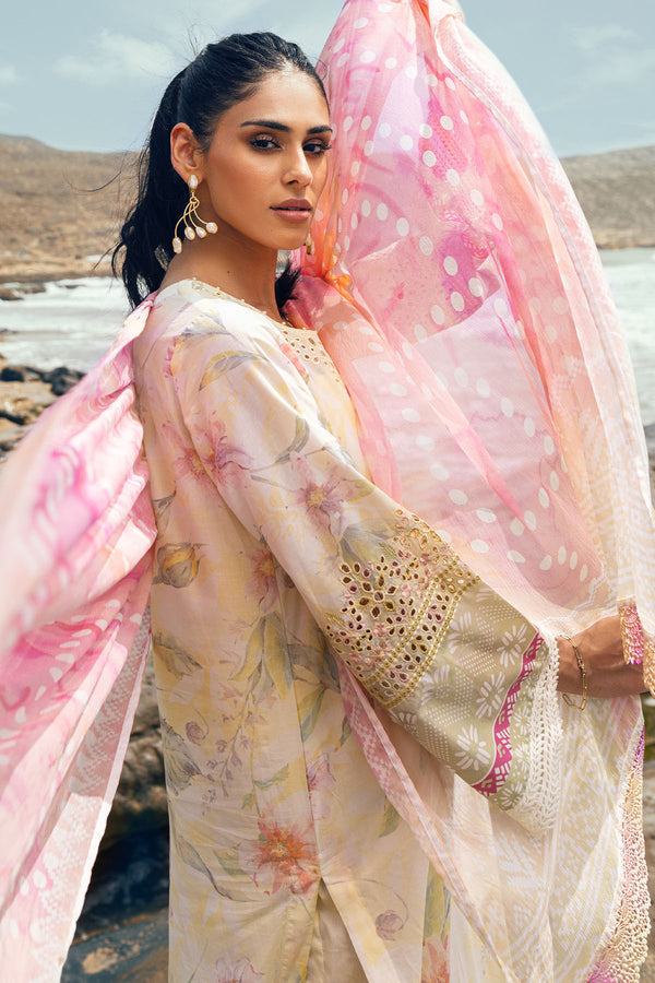 Nureh | Gardenia Lawn 24 | N-06 - Hoorain Designer Wear - Pakistani Ladies Branded Stitched Clothes in United Kingdom, United states, CA and Australia