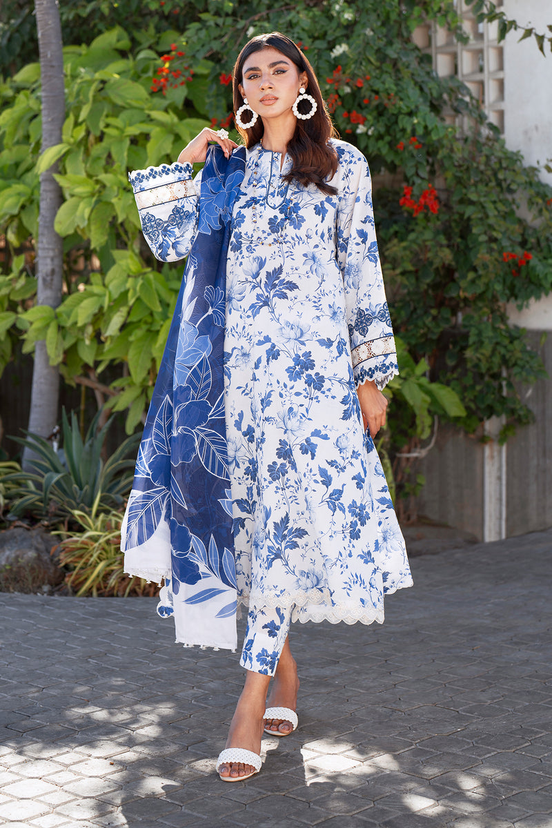 Baroque | Luxury Pret 25 | UF-4068 XL / White / Lawn Baroque | Luxury Pret 25 | UF-4068 XL / White / Lawn