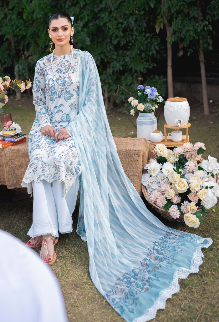 Humdum | Gardenia Lawn 24 |Printkari Lawn - PLG 08 - Hoorain Designer Wear - Pakistani Ladies Branded Stitched Clothes in United Kingdom, United states, CA and Australia