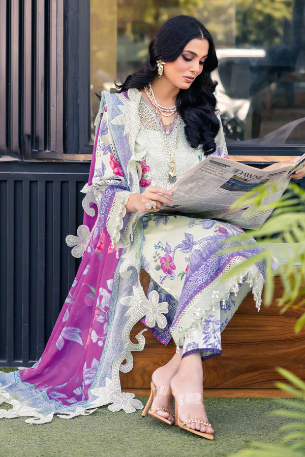 Nureh | Glam Girl Lawn | GL-07 - Hoorain Designer Wear - Pakistani Ladies Branded Stitched Clothes in United Kingdom, United states, CA and Australia