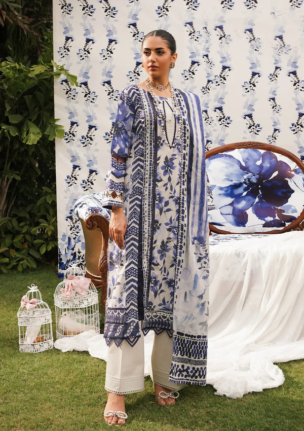 Elaf Premium | Printed Collection 24 | EEP-07A - Shadow Sisters - Hoorain Designer Wear - Pakistani Ladies Branded Stitched Clothes in United Kingdom, United states, CA and Australia