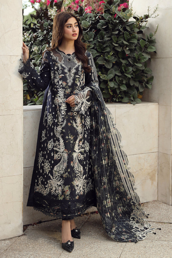 Qalamkar | Festive Lawn 2024 | PS-07 HAMNA - Hoorain Designer Wear - Pakistani Ladies Branded Stitched Clothes in United Kingdom, United states, CA and Australia