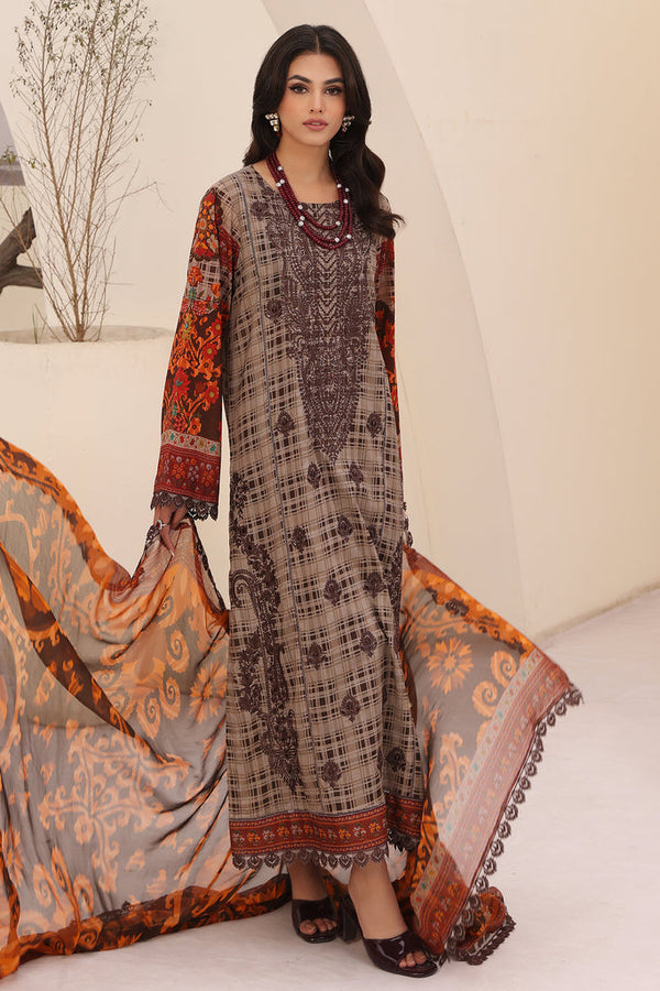 Charizma | Naranji Embroidered Lawn 24 | CN4-010 - Hoorain Designer Wear - Pakistani Ladies Branded Stitched Clothes in United Kingdom, United states, CA and Australia