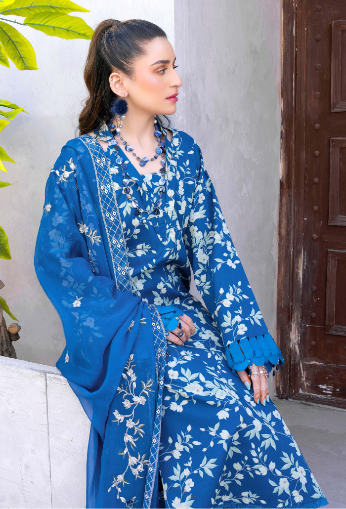 Humdum | Gardenia Lawn 24 | PLG 3 - D09 - Hoorain Designer Wear - Pakistani Ladies Branded Stitched Clothes in United Kingdom, United states, CA and Australia
