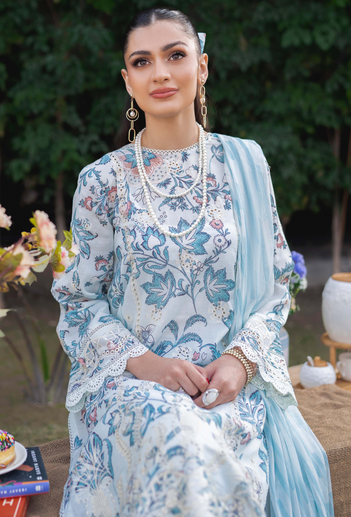 Humdum | Gardenia Lawn 24 |Printkari Lawn - PLG 08 - Hoorain Designer Wear - Pakistani Ladies Branded Stitched Clothes in United Kingdom, United states, CA and Australia