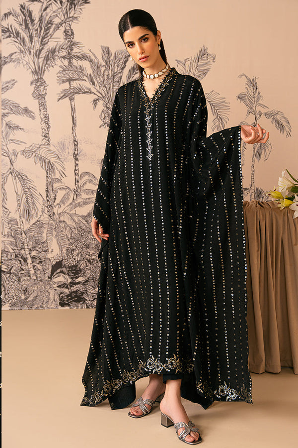 Cross Stitch | Luxe Atelier 24 | MYSTIC RAVEN - Hoorain Designer Wear - Pakistani Ladies Branded Stitched Clothes in United Kingdom, United states, CA and Australia