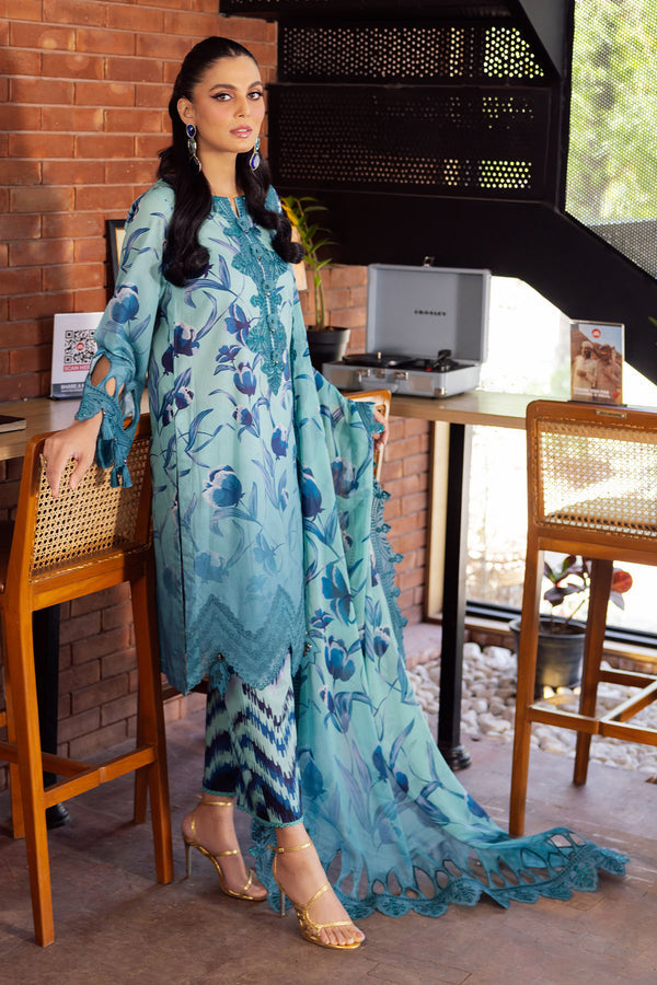 Nureh | Glam Girl Lawn | GL-08 - Hoorain Designer Wear - Pakistani Ladies Branded Stitched Clothes in United Kingdom, United states, CA and Australia